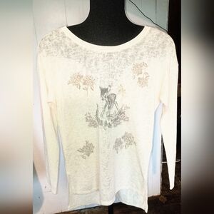 Bambi lightweight sweater Disney Lauren Conrad size small